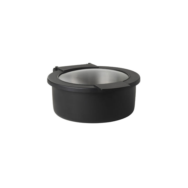 Creations Black Hinged Chafer Glass Lid 30.5 x 25.4 x 12.7cm 1.9L (12 x 10 x 5" 2Qt)