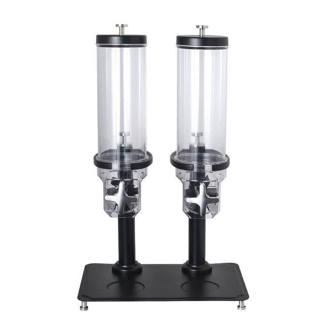 Black Double Cereal Dispenser 43.5 x 28.6 x 69.5cm 3.5ltr (17 1/8 x 11 1/4 x 27 3/8" 3 3/4qts)