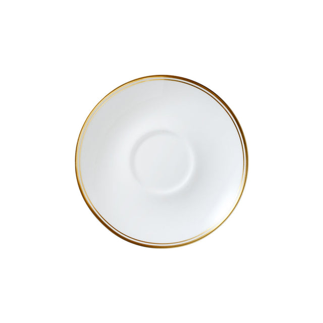 Burnished Gold Coupe Tea Saucer For One 14.5cm (5 3/4") Fits AND0411A