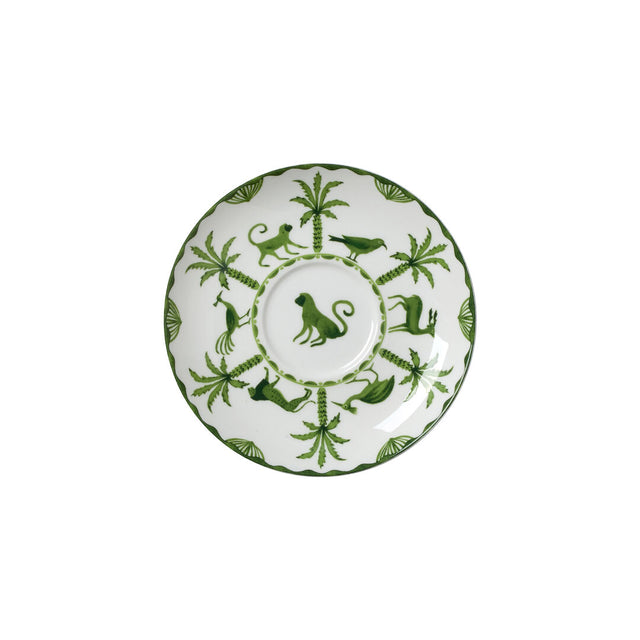 Sultan's Garden Green Coupe Tea For One Saucer 14.5cm (5 3/4") Fits AND0411A