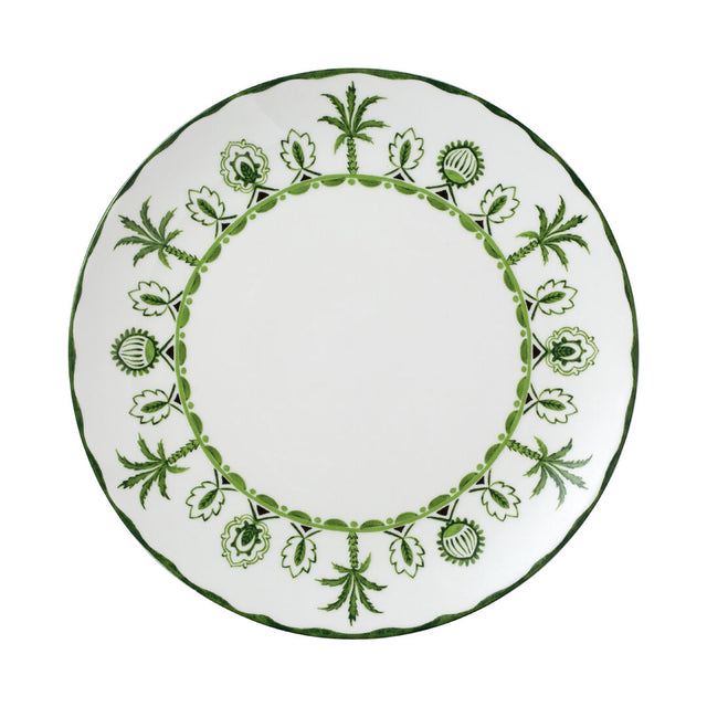 Sultan's Garden Green Coupe Plate 27cm (10 1/2")