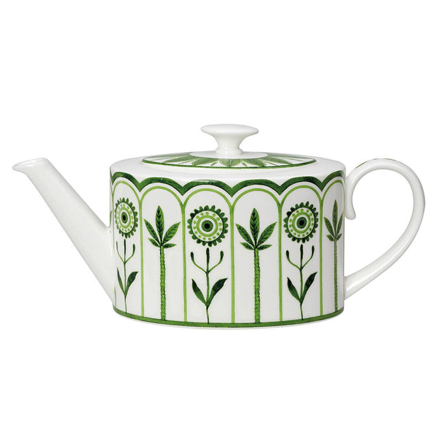 Sultan's Garden Green Coupe 2 Cup Oval Teapot Lid Fits AND0337