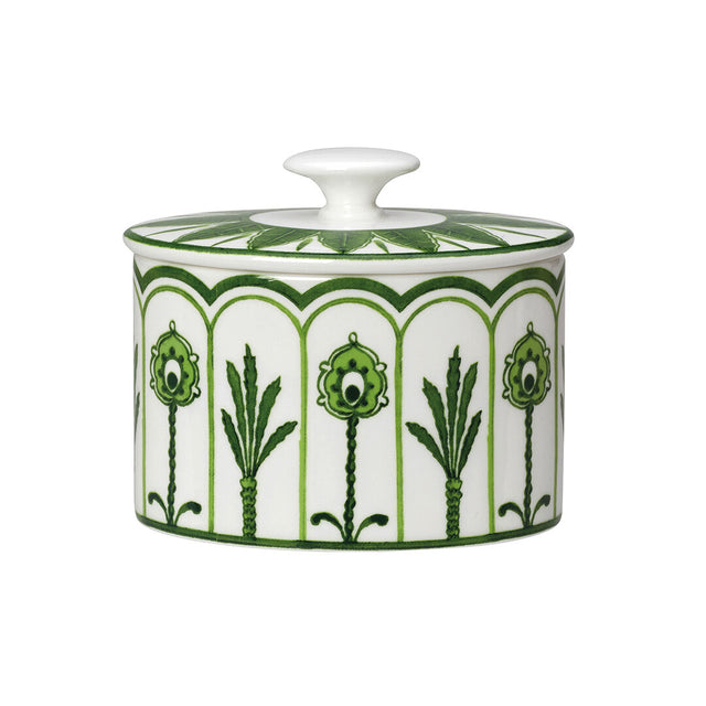 Sultan's Garden Green Coupe Oval Covered Sugar Lid Fits AND0335