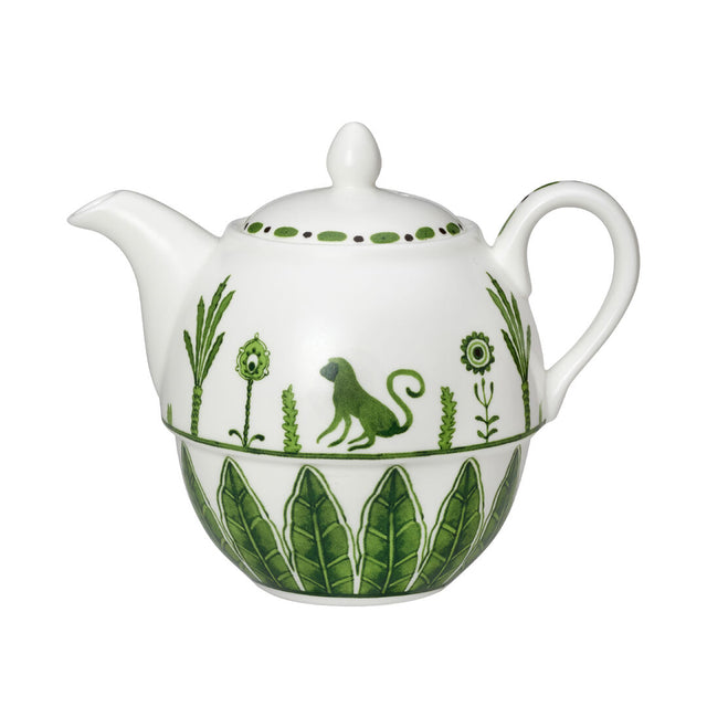 Sultan's Garden Green Coupe Tea For One Teapot 12.4cm 46cl (5" 16oz)