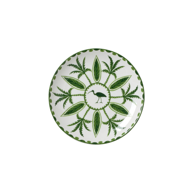 Sultan's Garden Green Coupe Plate 16.5cm (6 1/2")