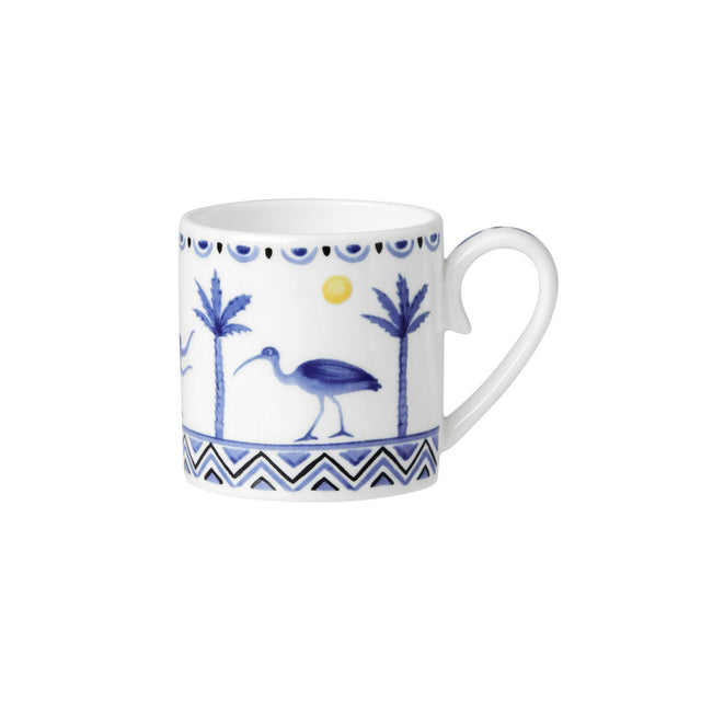 Sultan's Garden Blue Coupe Coffee Can Cup 6cm 10cl (2 1/2" 3 1/2oz)