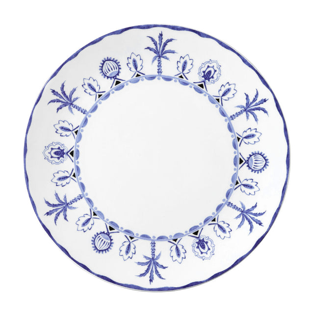 Sultan's Garden Blue Coupe Plate 27cm (10 1/2")