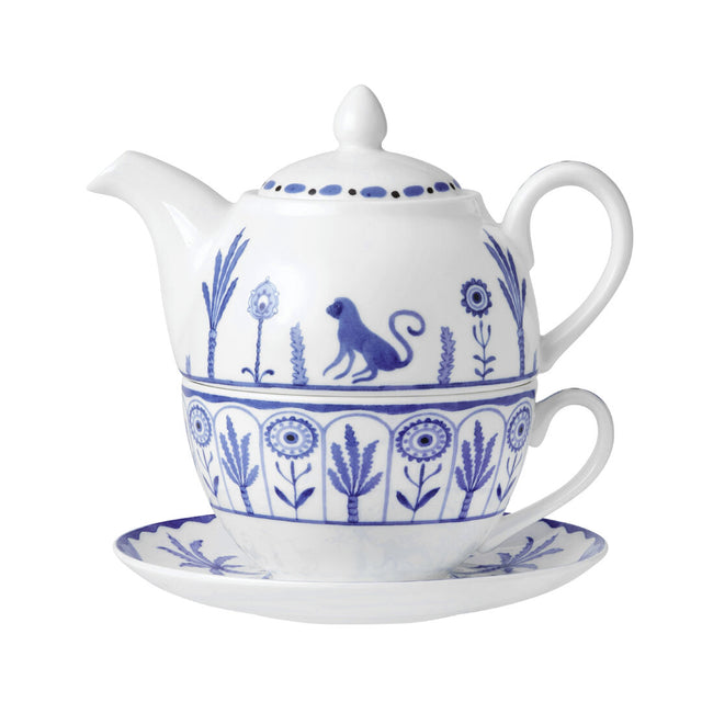 Sultan's Garden Blue Coupe Tea For One Set