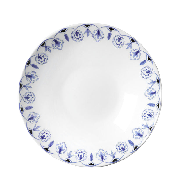 Sultan's Garden Blue Coupe Bowl 24 x 6.35cm (10 3/4 x 2 1/2")