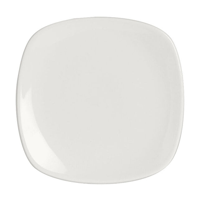 Monaco White Quadro Plate 14cm (5 1/2")