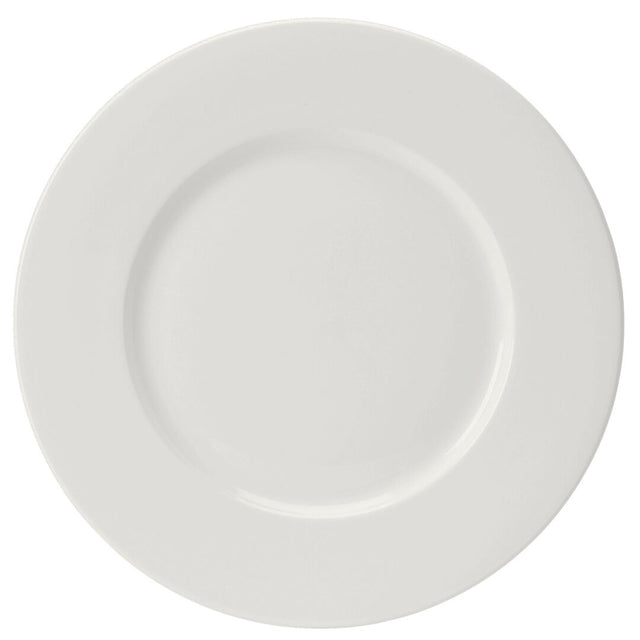 Monaco White Wide Rim Plate 32cm (12 1/2")