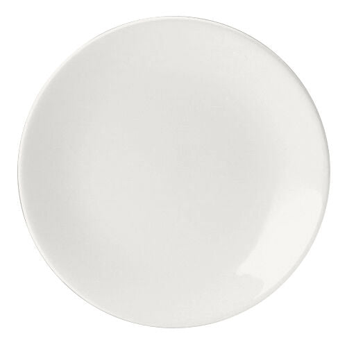 Monaco White Contour Plate 23cm (9")