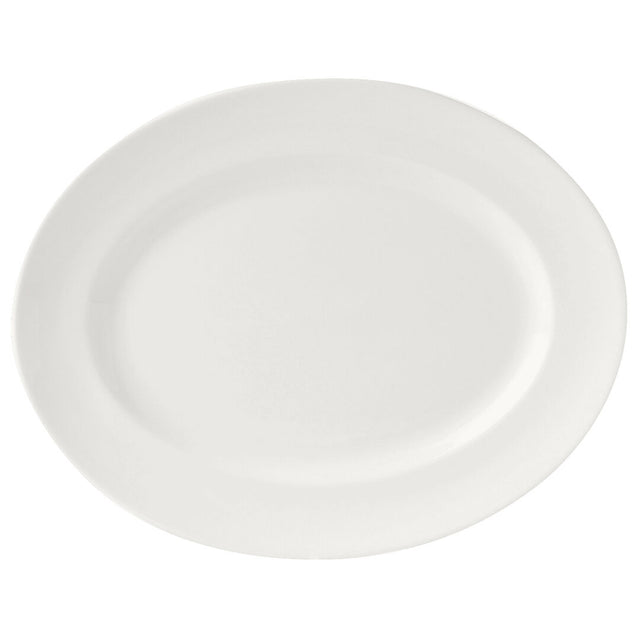 Monaco White Oval Vogue Plate 33cm (13")