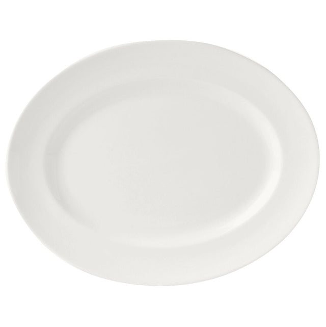 Monaco White Oval Vogue Plate 28cm (11")