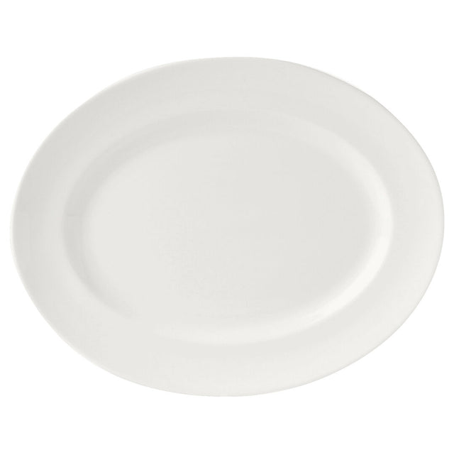 Monaco White Oval Vogue Plate 20.25cm (8")