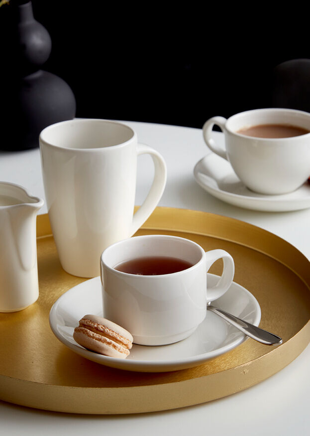 Monaco White Sheer Saucer 15.25cm (6")