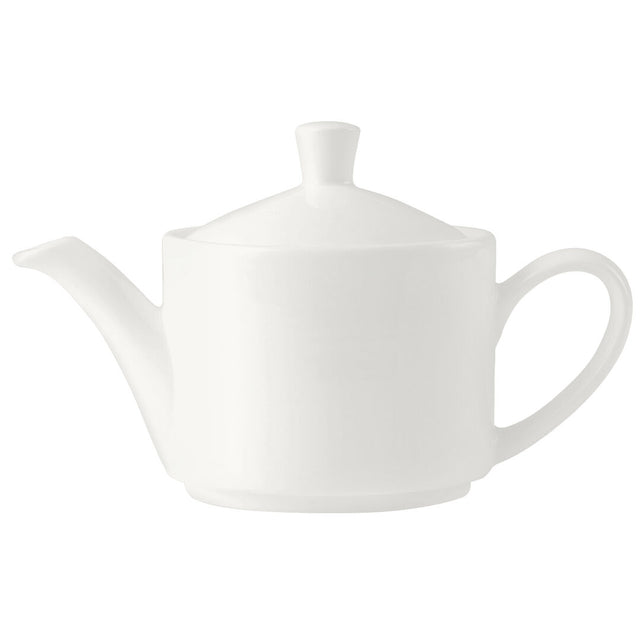 Monaco White Vogue Teapot 85.25cl (30oz) Lid C665