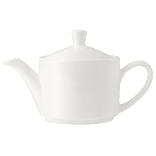 Monaco White Vogue Teapot 42.5cl (15oz) Lid C666