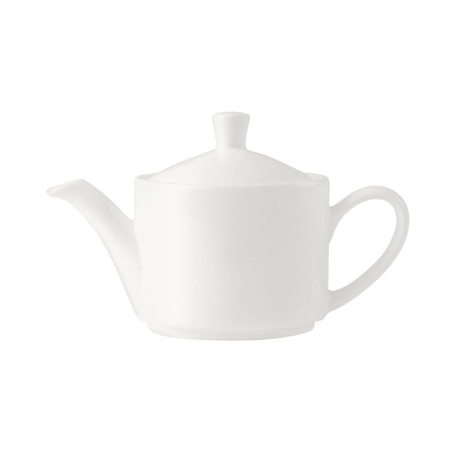 Monaco White Vogue Teapot 34cl (12oz) Lid C666
