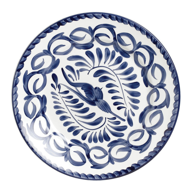 Puebla Blue Rolled Edge Plate 16cm (6 1/4")