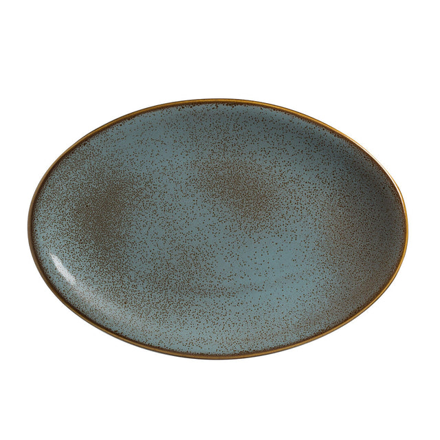 Alma Tacana Azul Oval Platter 25.5 x 19.05cm (10 x 7 1/2")