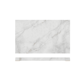 White Marble Agra Melamine GN1/3 Slab 32.5 x 17.6cm