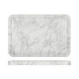 White Marble Agra Melamine Tray 34 x 23cm