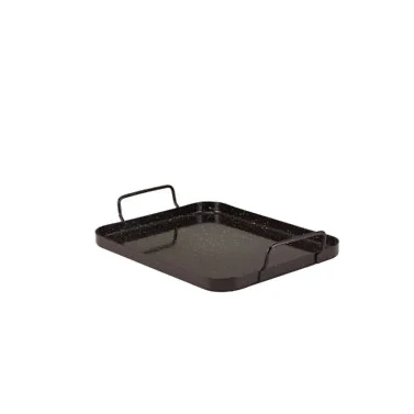 Black Enamel Tray 25 x 20cm