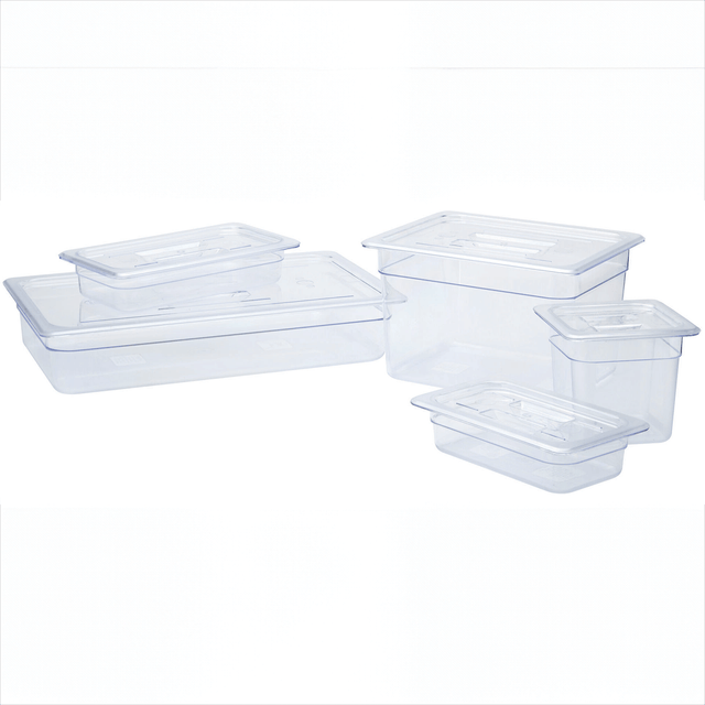 Polycarbonate 1/4GN Universal Handled Lid clear