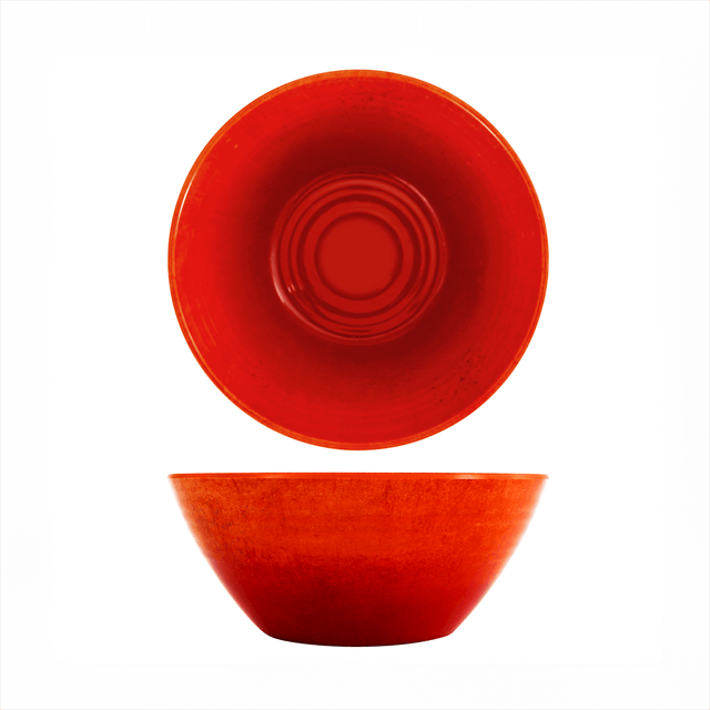 Orange Glazed Melamine Casablanca Bowl 24.5 x 10cm