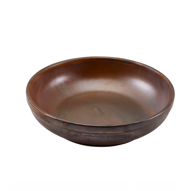 Terra Porcelain Rustic Copper Coupe Bowl 23cm 6pk