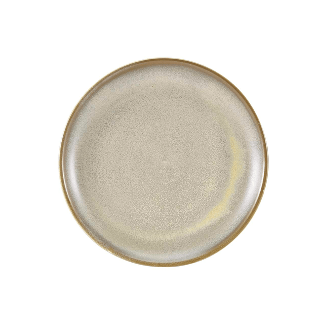 Terra Porcelain Matt Grey Coupe Plate 24cm 6pk
