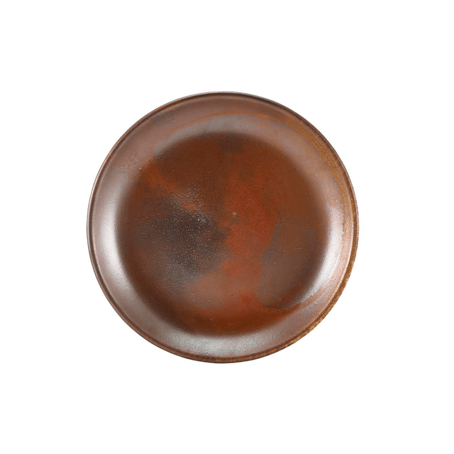 Terra Porcelain Rustic Copper Coupe Plate 19cm 6pk