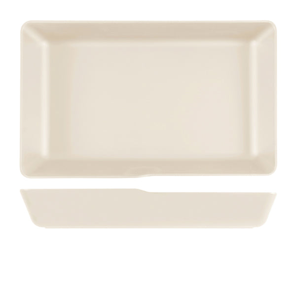 White Copenhagen Melamine GN 1-1 Deep Dish 53 x 32.5 x 8cm