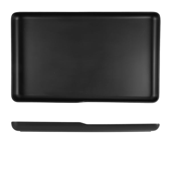 Black Copenhagen Melamine GN 1-1 Platter 53 x 32.5 x 3.5cm