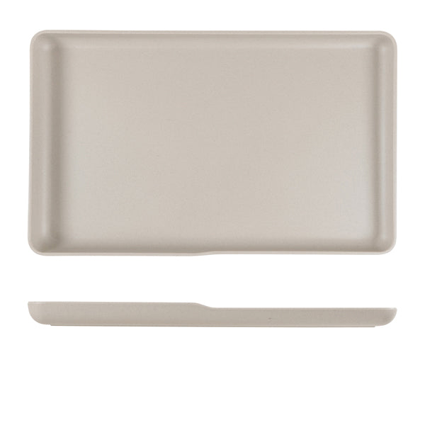 Sand Brown Copenhagen Melamine GN 1-1 Platter 53 x 32.5 x 3.5cm