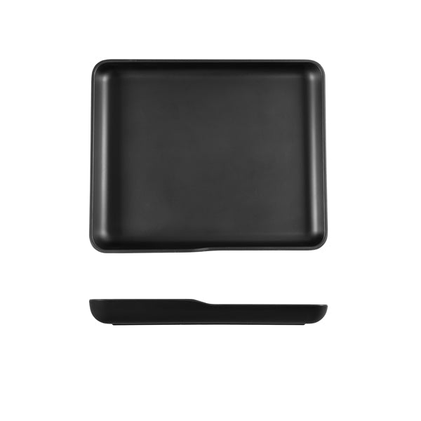 Black Copenhagen Melamine GN 1-2 Platter 32.5 x 26.5 x 3.5cm