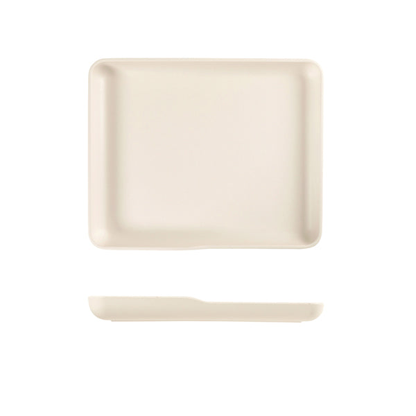 White Copenhagen Melamine GN 1-2 Platter 32.5 x 26.5 x 3.5cm
