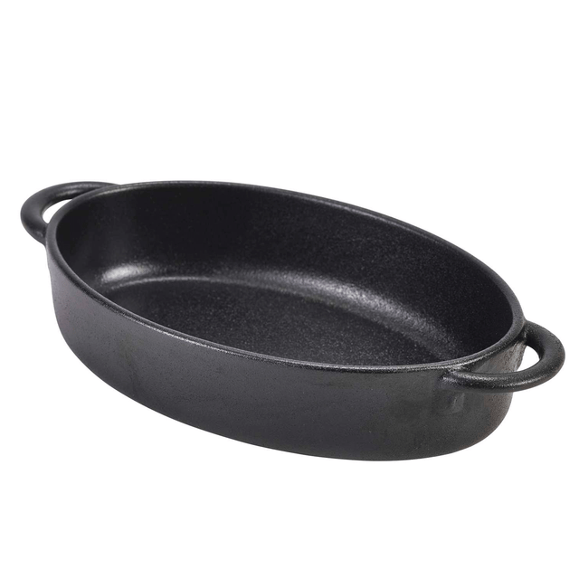 Cast Iron Effect Oval Dish 17.5 x 11.5 x 4cm 6pk