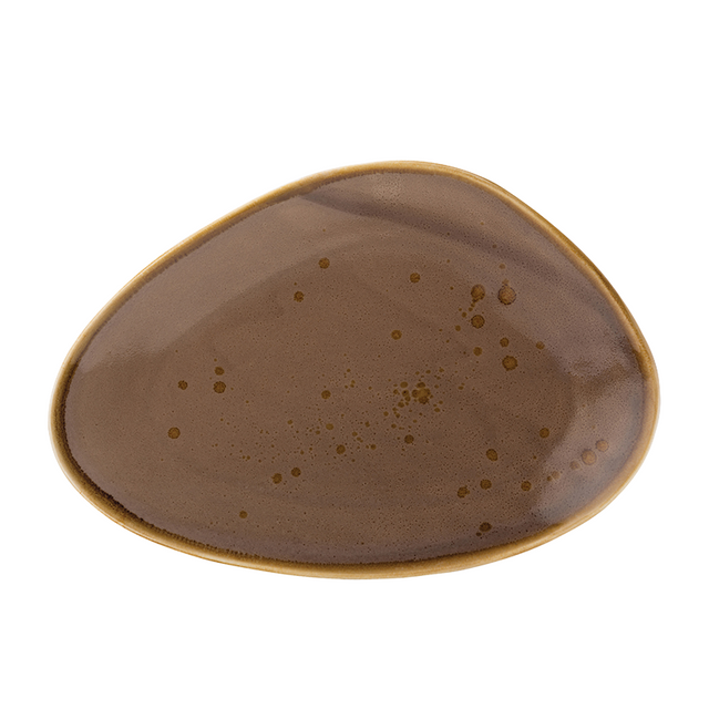 Earth Mocha Oblong Plate 11.5" (29cm)