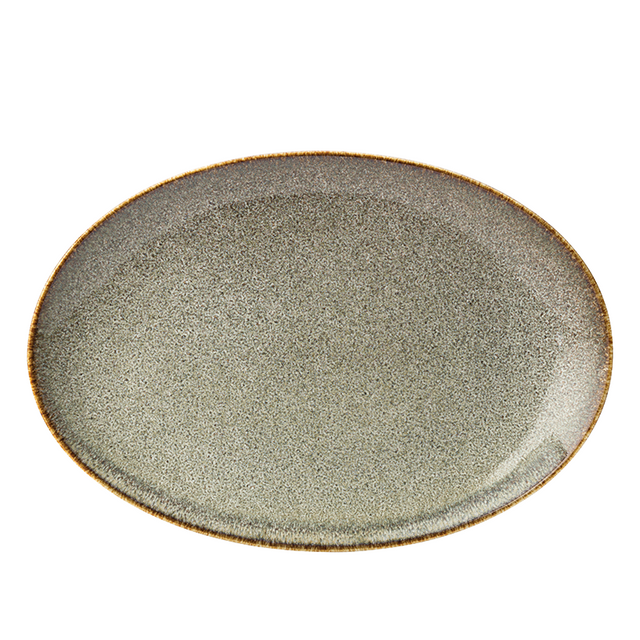 Lichen Oval Plate 11.75" (30cm)