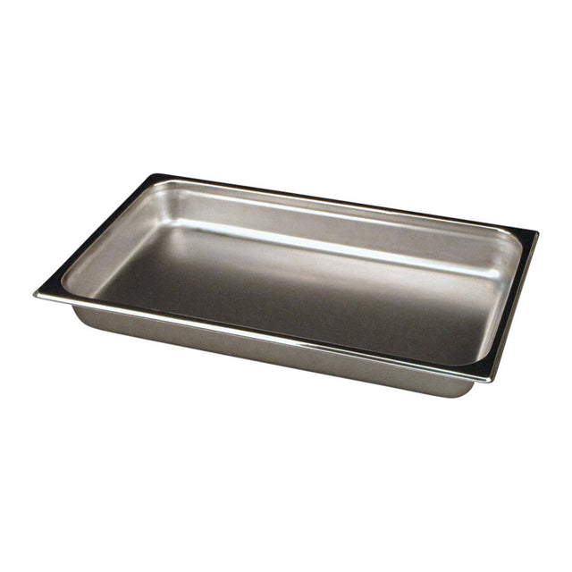 Stainless Steel Rectangle Food Pan 54.6 x 33 x 7cm 7.5ltr (21 1/2 x 13 x 2 3/4" 8qts)
