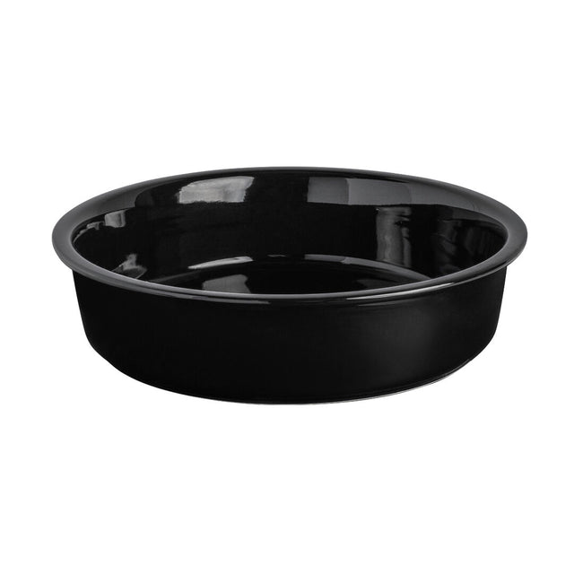 Black Ceramic Food Pan 30.5 x 7cm 3.8ltr (12 x 2 3/4" 4qts)