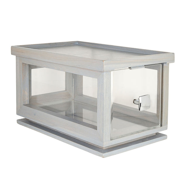 Fusion Grey Wash Bakery Box With Acrylic Drawer 36.2 x 21.6 x 20.3cm (14 1/4 x 8 1/2 x 8")