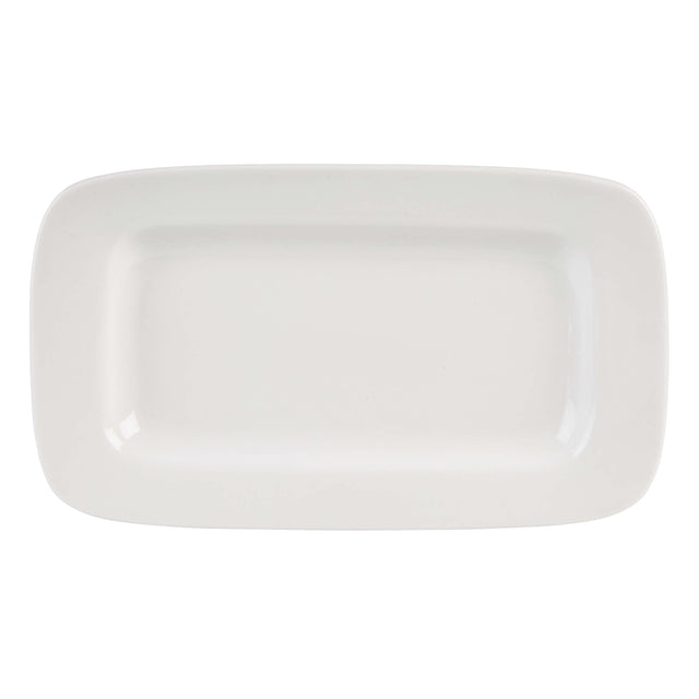Simply Rimmed Rectangular Platter 26.4 x 15.3cm