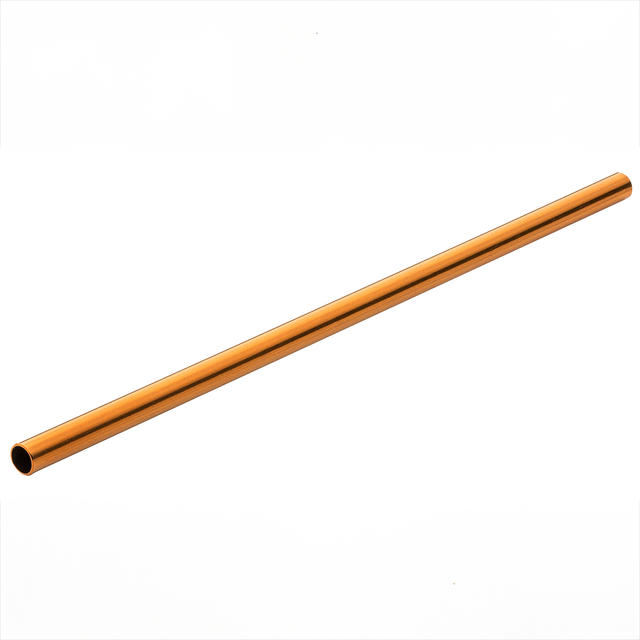 Copper Effect Stainless Steel Straw 5.5"(14CM) Pack 12