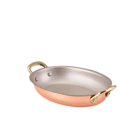 GenWare Copper Plated Oval Dish 18.5 x 13.5cm