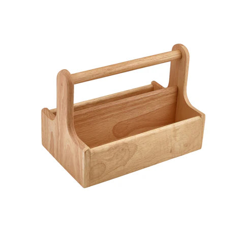 GenWare FSC 100% Hevea Wood Table Caddy