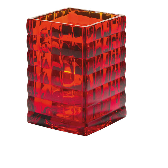 Optic Block Ruby Glass Lamp 6.7 x 9.5cm (2 3/5 x 3 3/4")