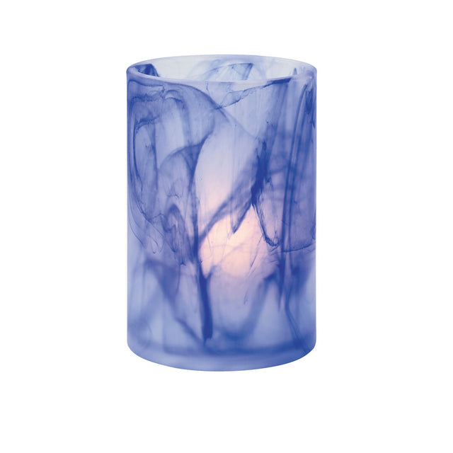 Wysp Dark Blue Glass Cylinder 7.3 x 11.4cm (2 7/8 x 4 1/2")